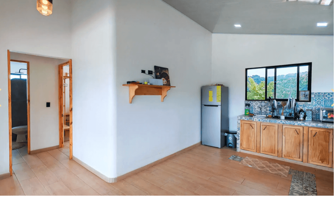 espace de vie intérieur casita refugio costa rica
