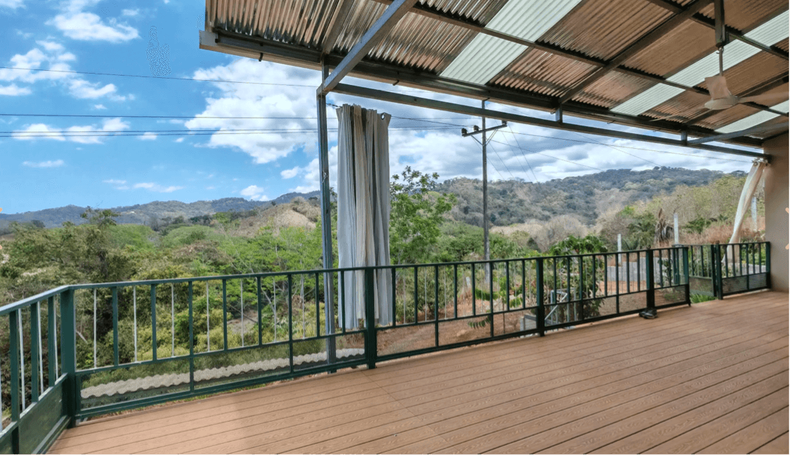 terrasse vue sur la montagne Costa Rica