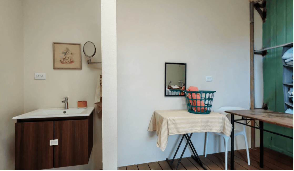 espace de travail confortable maison tropicale