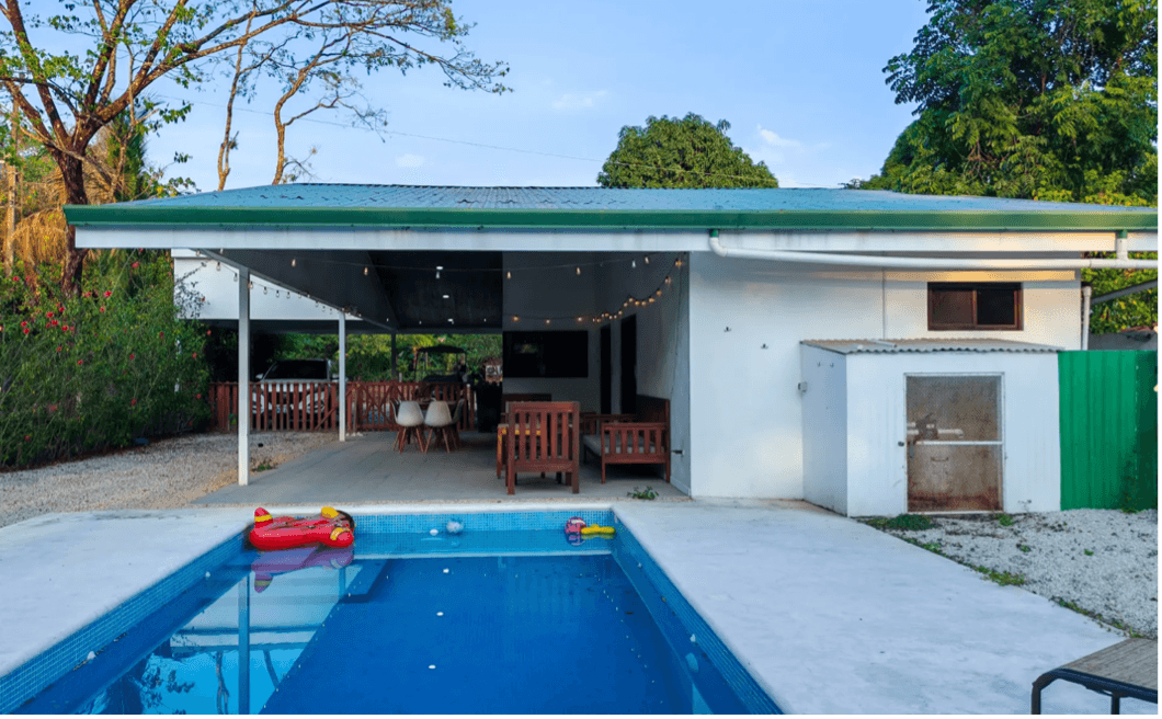 espace piscine prive a casa destello blanco a samara costa rica