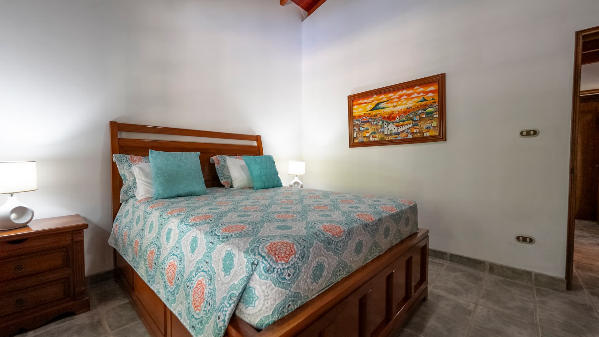 chambre tropicale dans la maison colibri à vendre à Sámara, Costa Rica