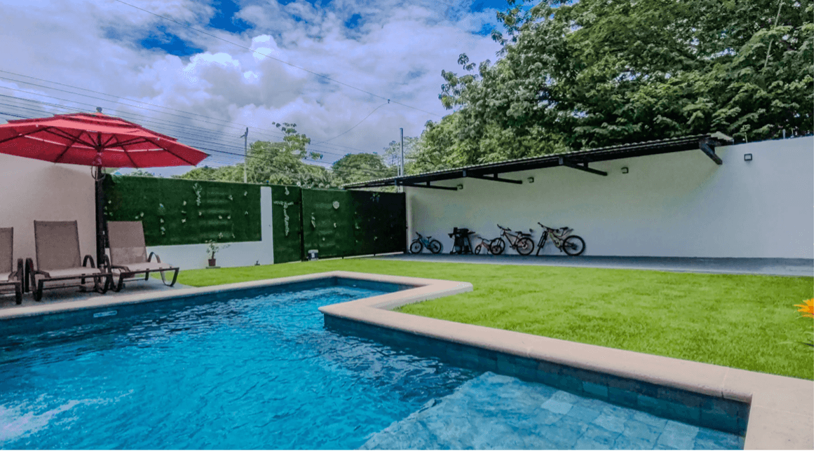Zone de piscine Casa Ambar Design moderne zone de piscine moderne Casa Ambar avec jardin, Samara, Costa Rica