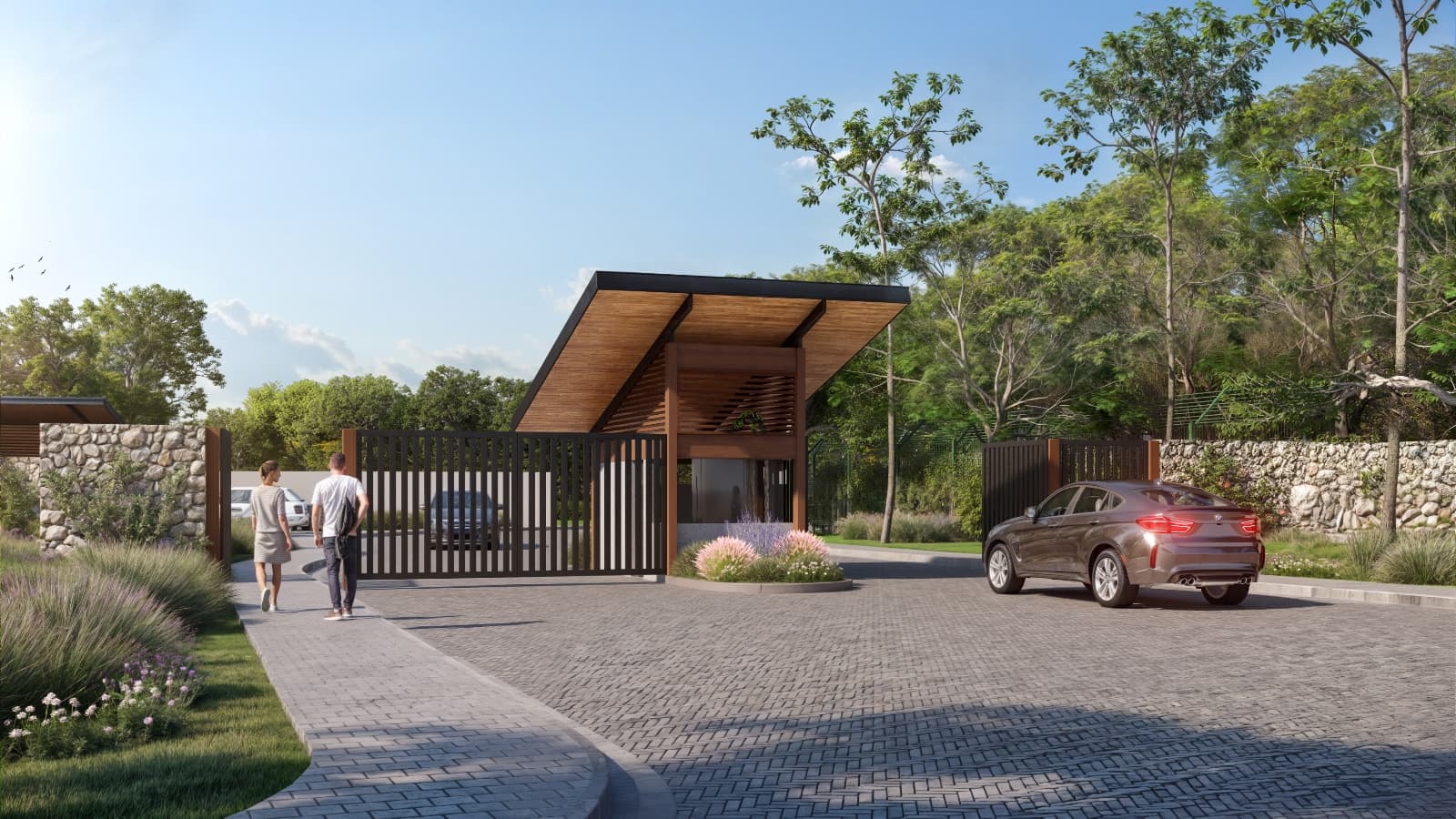Entrée du projet Tamarindo Cove Projet Tamarindo Cove, entrée principale