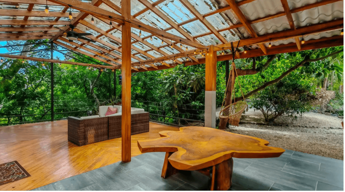 Villa avec vue tropicale, espace rancho couvert espace extérieur rancho couvert villa vue tropicale Costa Rica