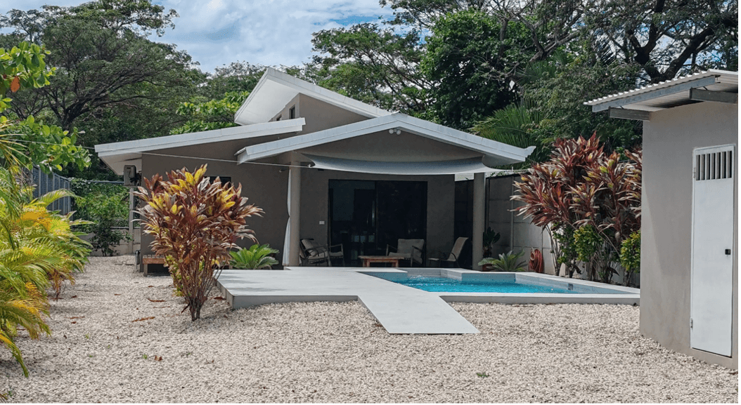 Extérieur de la villa de rêve Samara villa moderne extérieure avec piscine samara costa rica