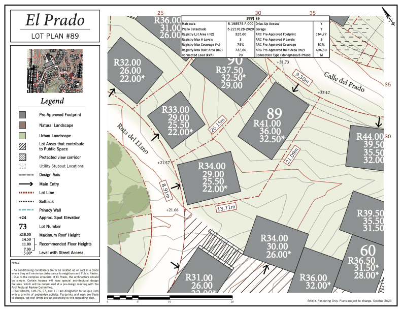 Lot n° 89, Calle del Prado, à vendre – Las Catalinas, Guanacaste Lot n° 89, Calle del Prado, à vendre – Las Catalinas, Guanacaste