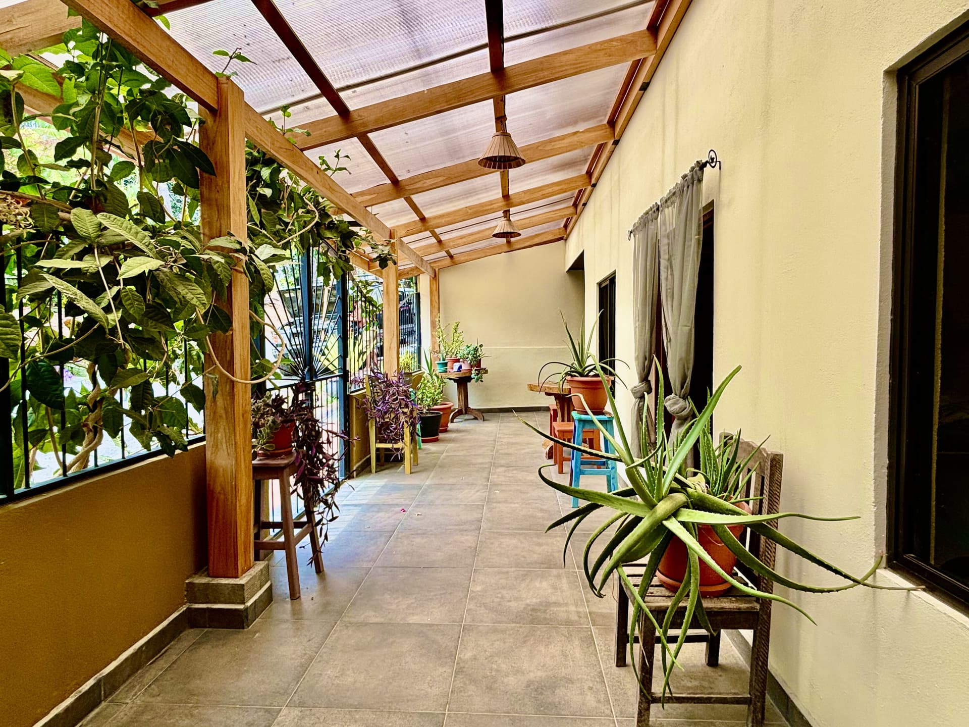 Terrasse couverte Villa Toucan Beach terrasse couverte et porche toucan beach villa puerto carrillo