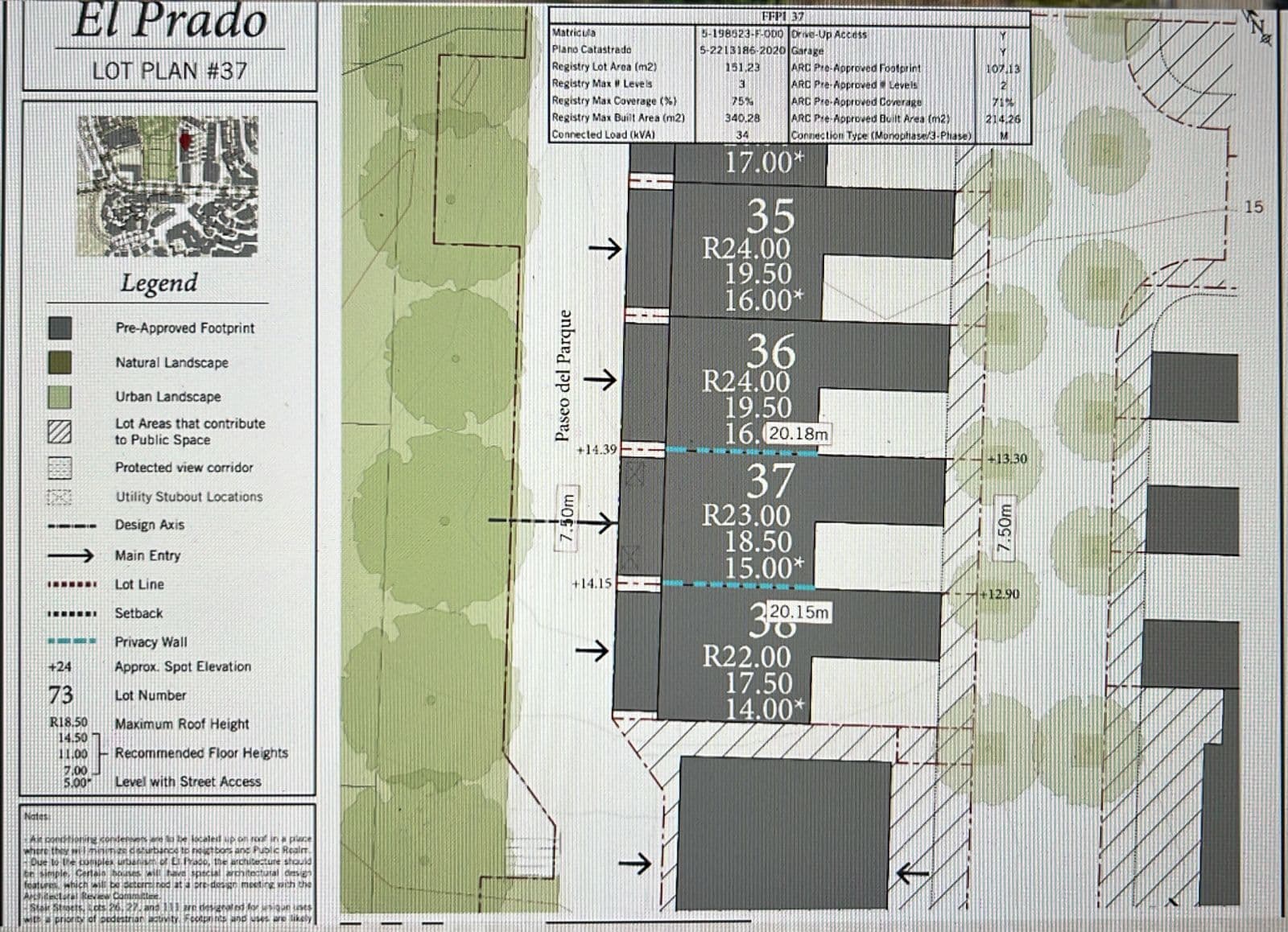 Lot 37 Paseo del Parque à vendre – Las Catalinas, Guanacaste Lot 37 Paseo del Parque à vendre – Las Catalinas, Guanacaste