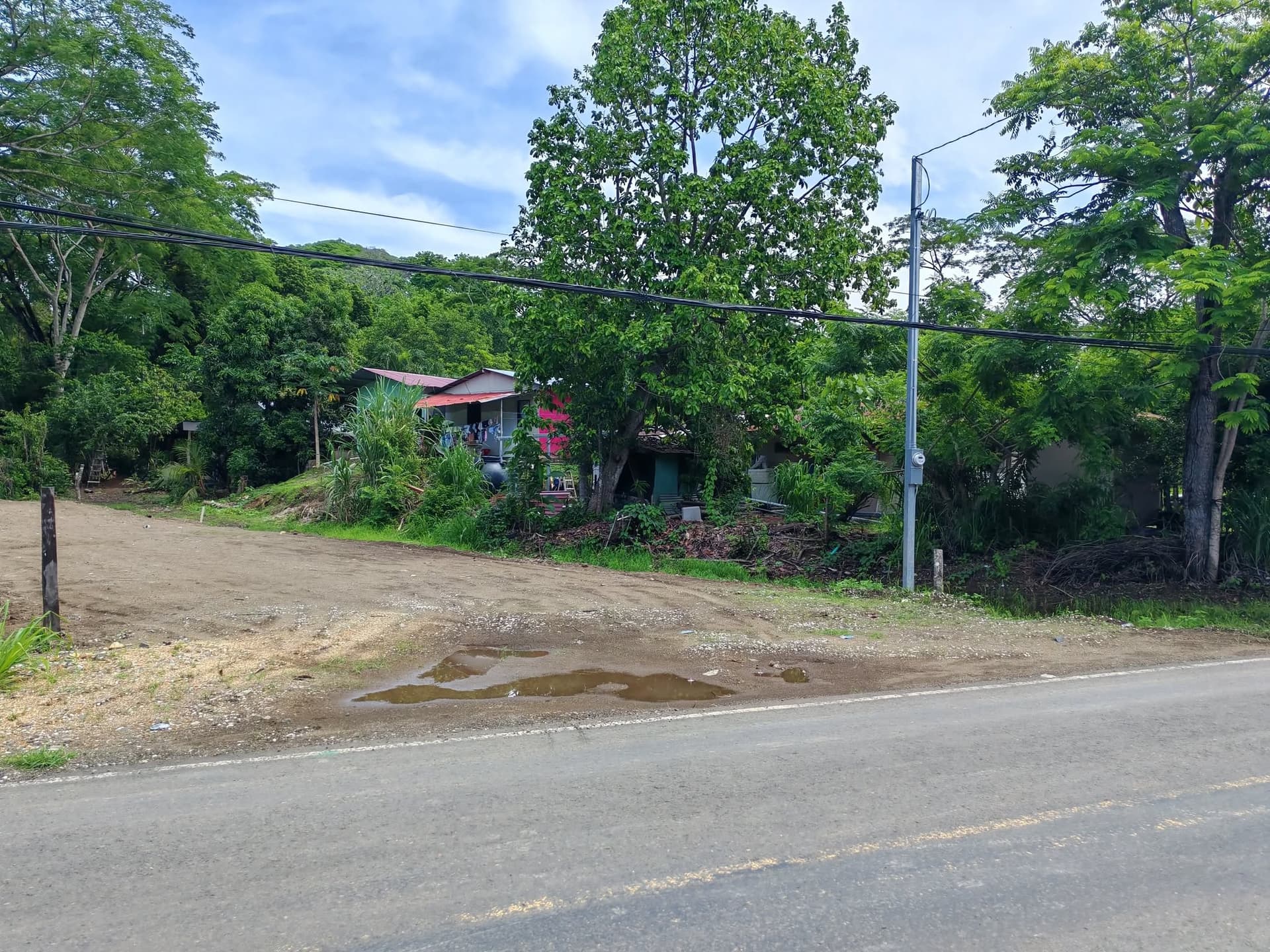 Accès à la propriété Entrée route d’accès à l’entrée lote estrada puerto carrillo