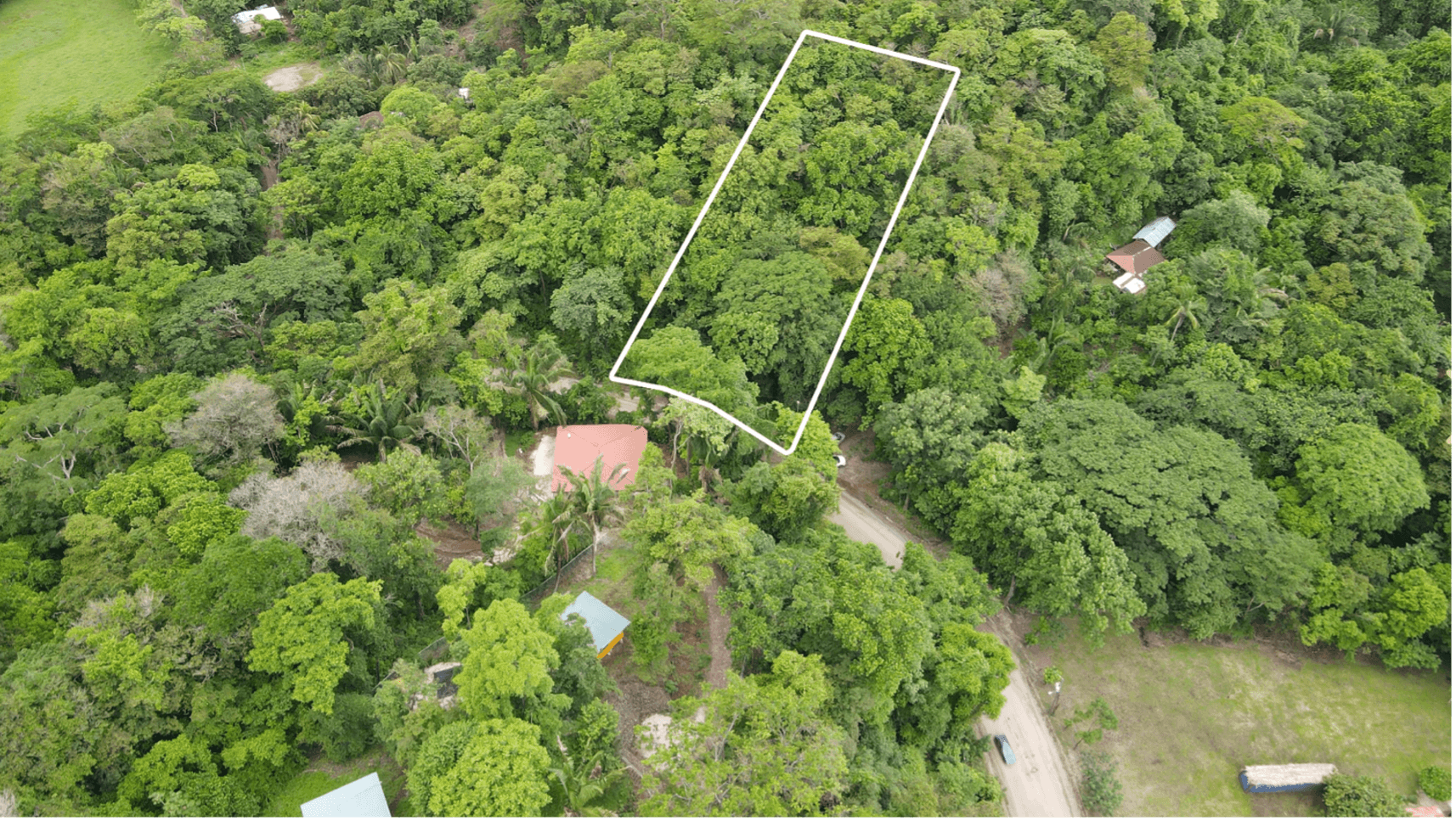 Lote El Bosque Vue aerienne sur la jungle lot de jungle aérienne El Bosque, Samara, Costa Rica