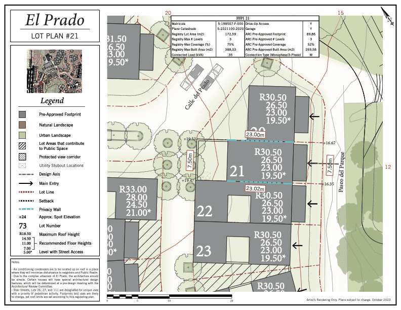 Lot 21 Paseo del Parque à vendre – Las Catalinas, Guanacaste Lot 21 Paseo del Parque à vendre – Las Catalinas, Guanacaste